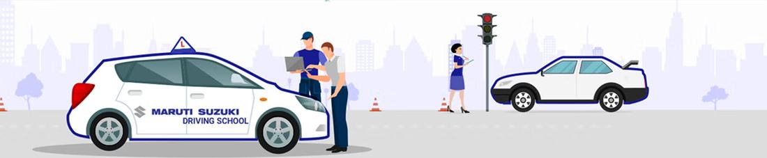Learning to drive at the Maruti Driving School